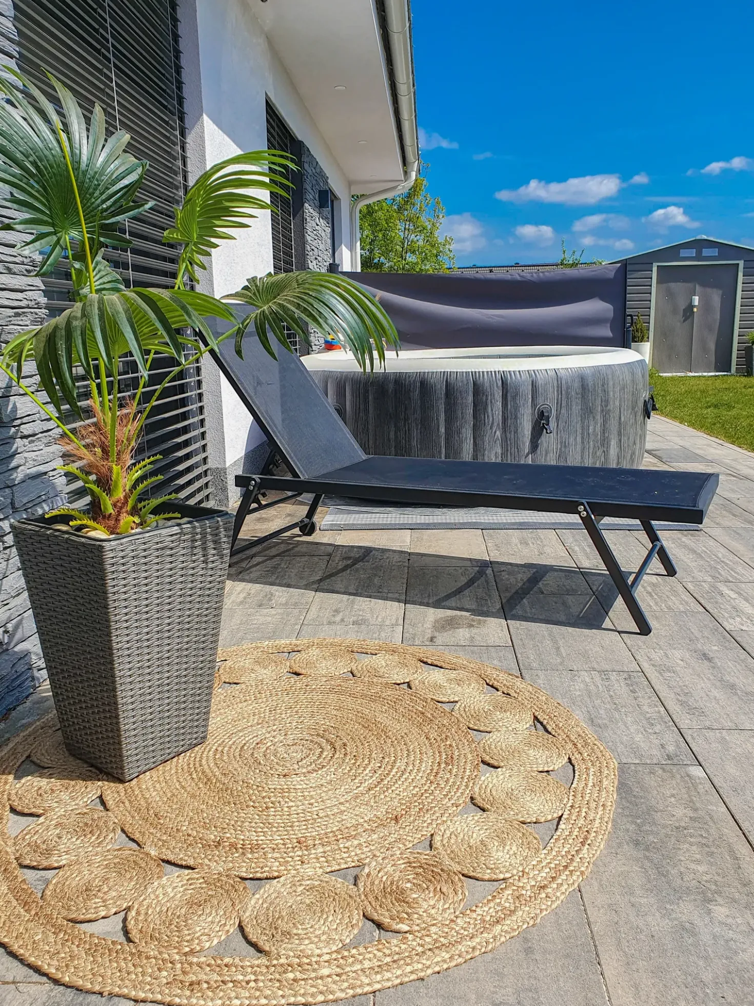 Kunstig plante FAN PALM 100 cm Grøn