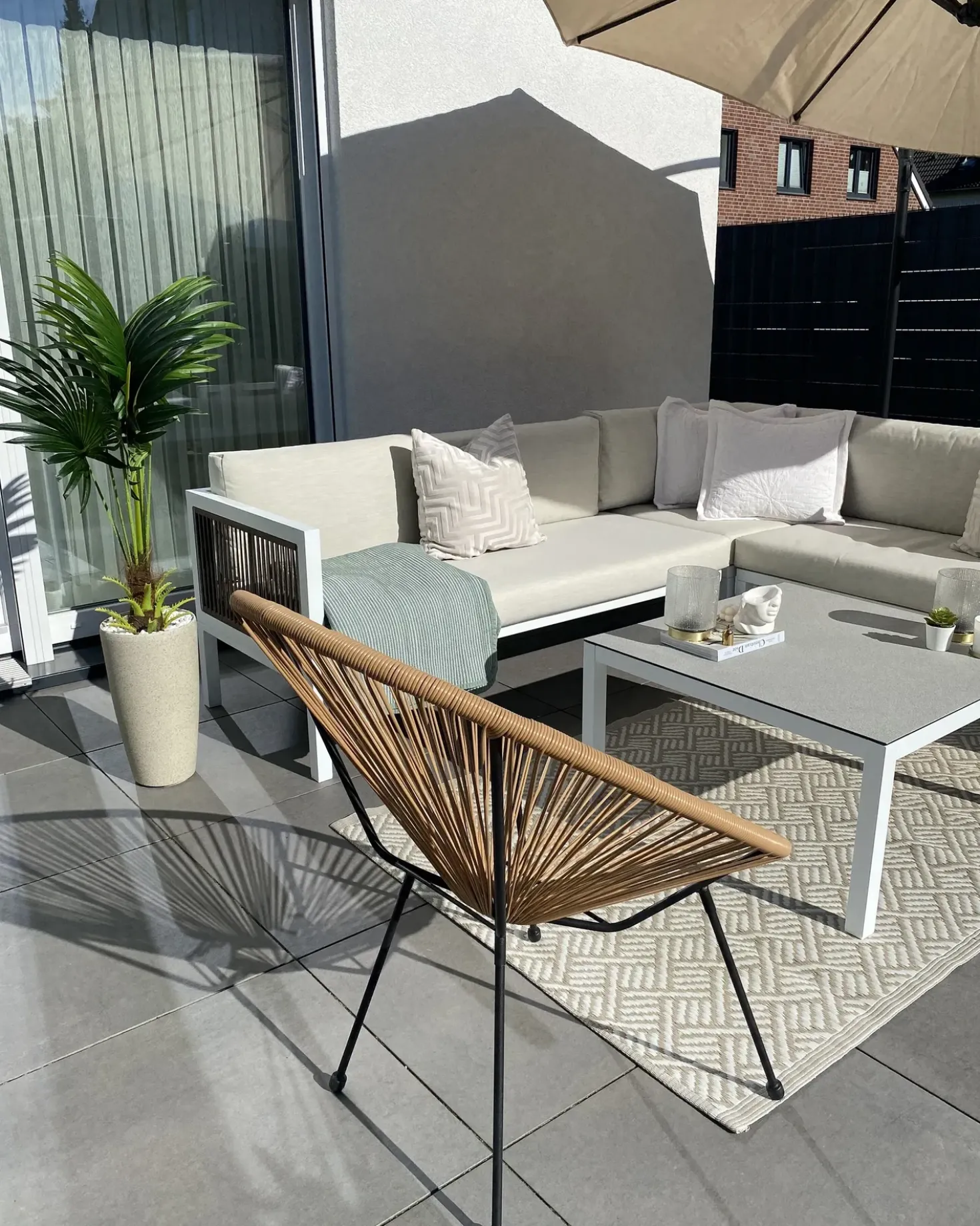 Kunstig plante FAN PALM 100 cm Grøn