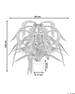 Kunstig plante FERN LEAF PLANT 105 cm Grøn