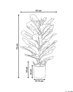Kunstig plante FIDDLE LEAF TREE 72 cm Grøn