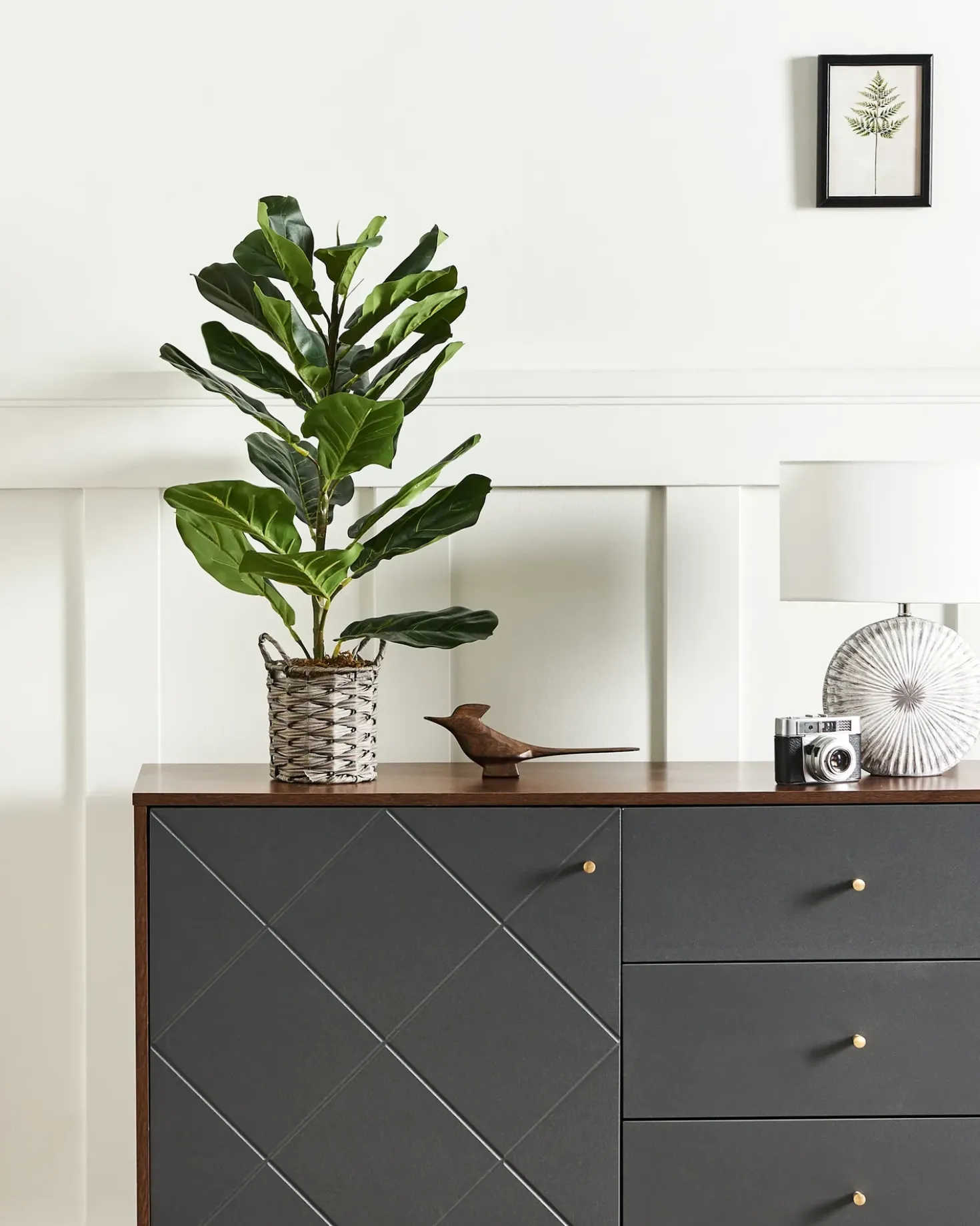 Kunstig plante FIDDLE LEAF TREE 72 cm Grøn