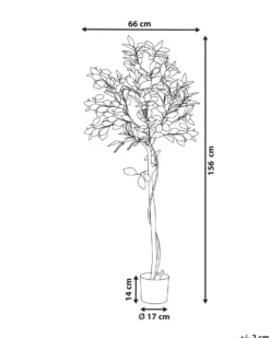 Kunstig plante LEMON TREE 156 cm Grøn
