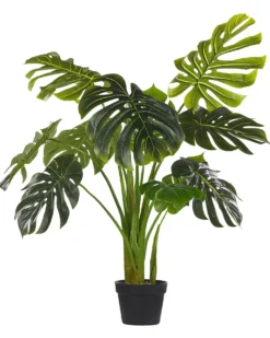 Kunstig plante MONSTERA PLANT 113 cm Grøn