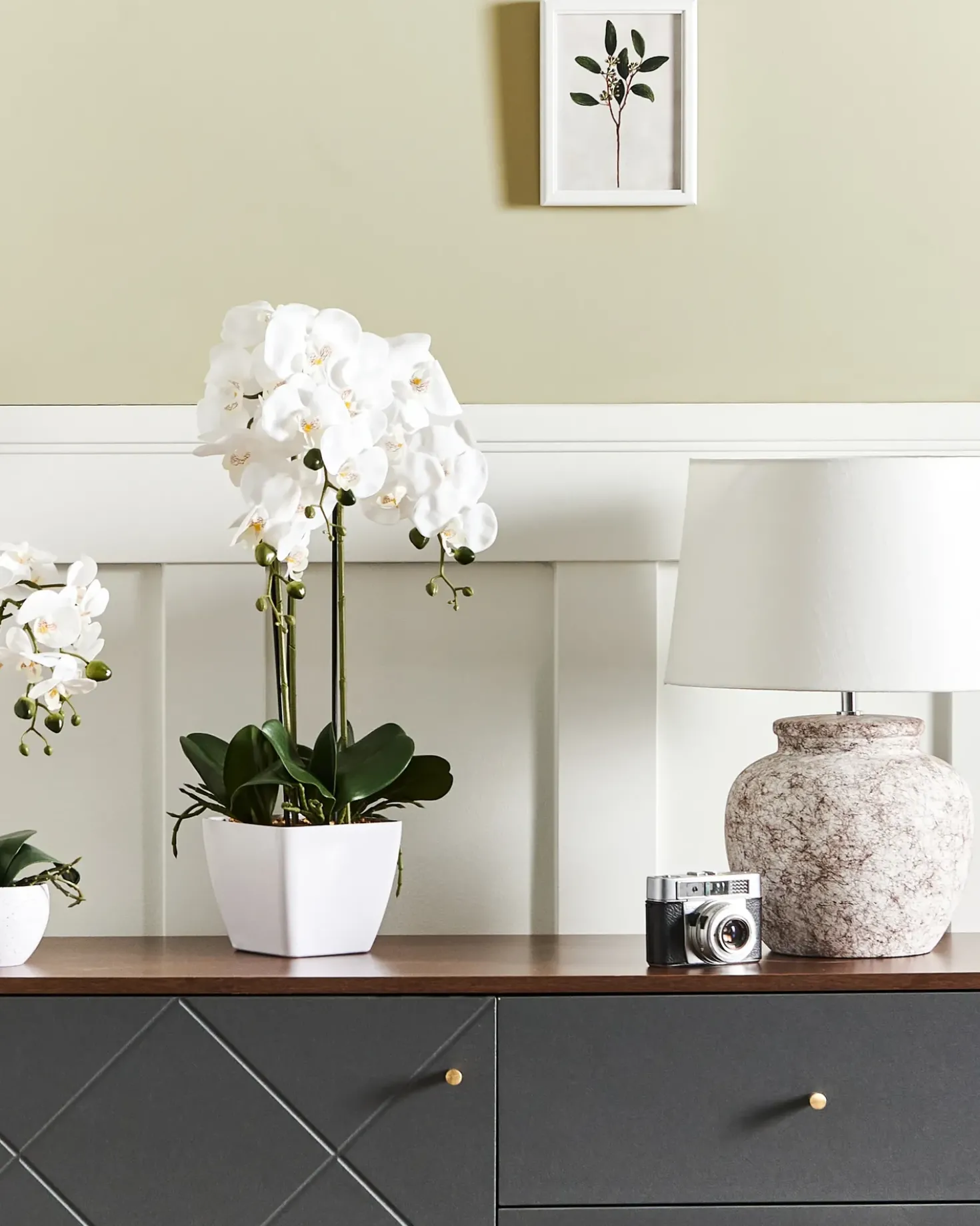 Kunstig plante ORCHID 59 cm Hvid