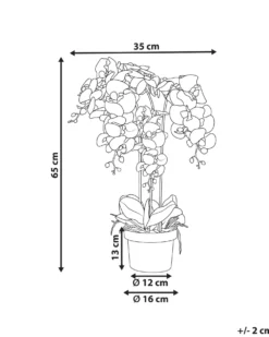 Kunstig plante ORCHID 65 cm Lyserød