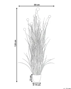 Kunstig plante POMPOM GRASS 120 cm Grøn