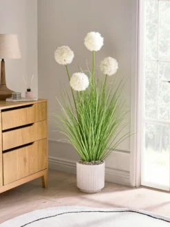 Kunstig plante SNOWBALL BUSH 120 cm Hvid