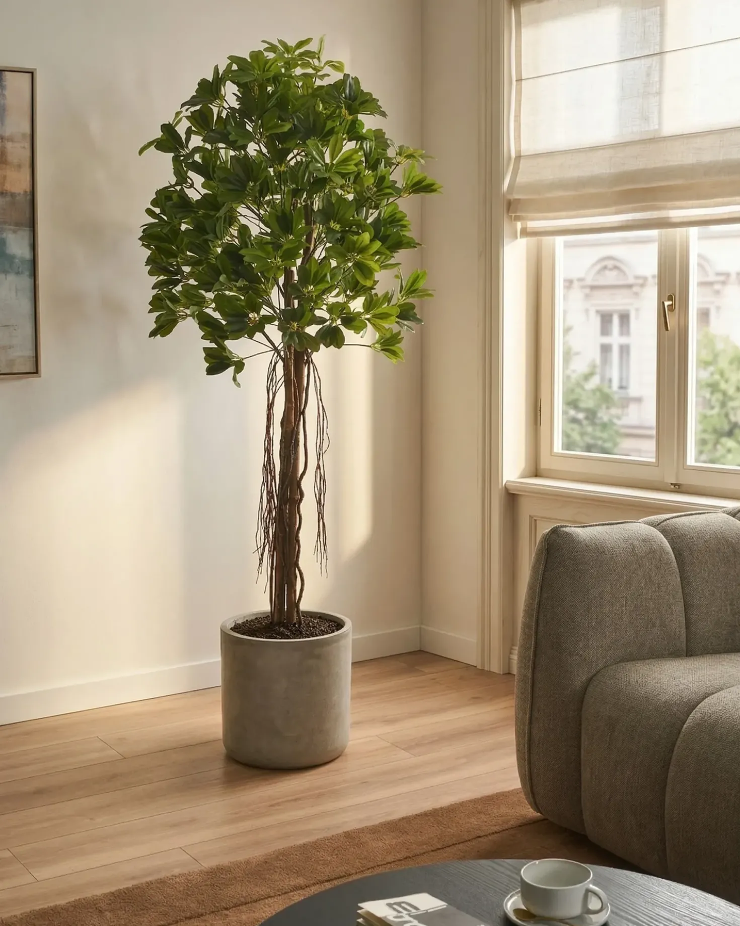 Kunstig plante UMBRELLA TREE 175 cm Grøn
