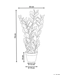 Kunstig plante ZAMIIFOLIA 76 cm Grøn