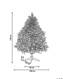 Kunstigt juletræ FARNHAM 120 cm Blå