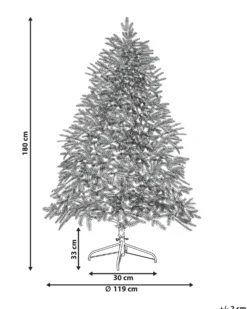 Kunstigt juletræ LED FIDDLE 180 cm Grøn
