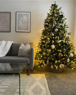 Kunstigt juletræ LED FIDDLE 210 cm Grøn