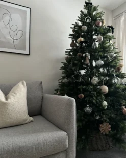 Kunstigt juletræ LED FIDDLE 210 cm Grøn