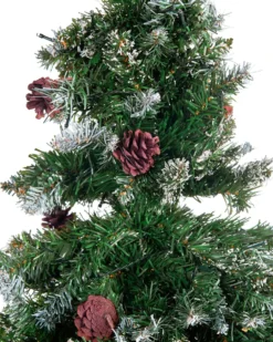 Kunstigt juletræ LED PALOMAR 180 cm Mørkegrøn