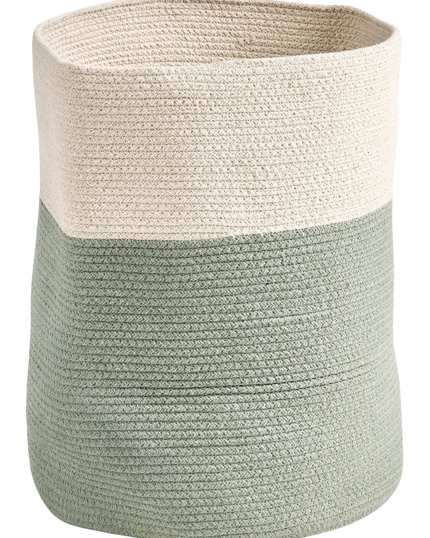 Kurv SILOPI Bomuld Beige/grøn
