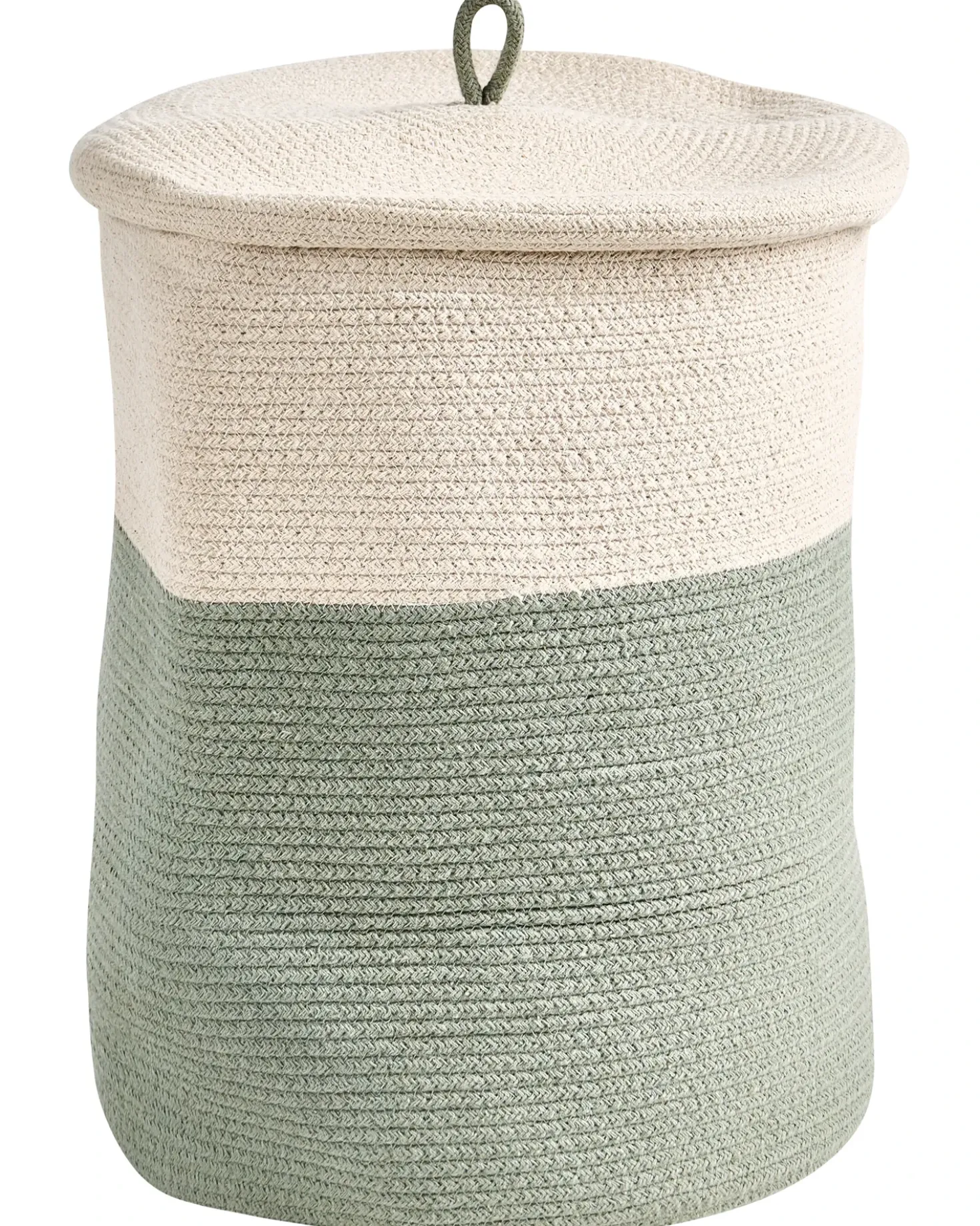 Kurv SILOPI Bomuld Beige/grøn