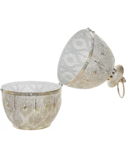 Lanterne AMORGOS Metal 34 cm Guld