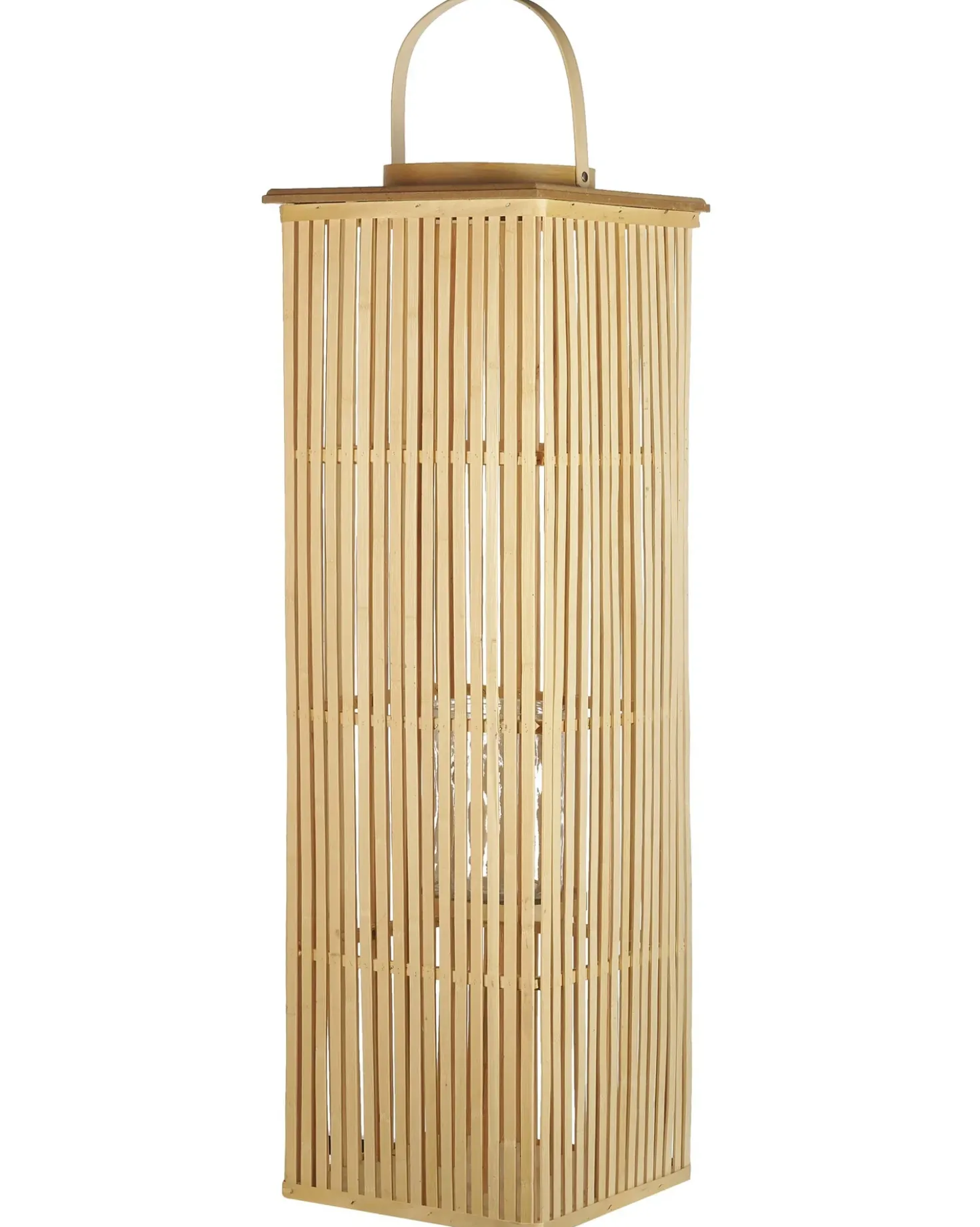 Lanterne BALABAC Bambus 88 cm Lysebrun