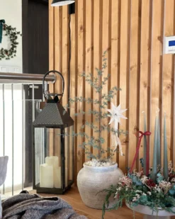 Lanterne BALI Rustfrit stål 54 cm Sort