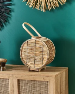 Lanterne BISTAL Rattan 30 cm Naturlig