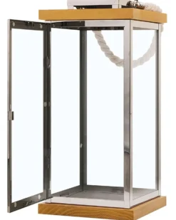 Lanterne BORNEO Metal 41 cm Sølv