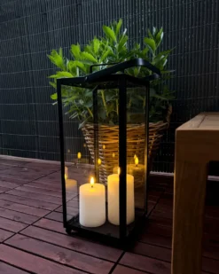 Lanterne LEPAR Metal 53 cm Sort