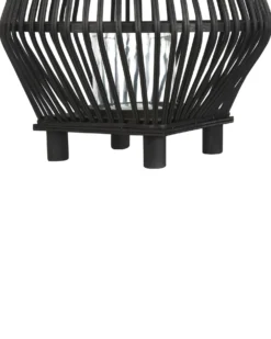 Lanterne LEYTE Bambus 58 cm Sort