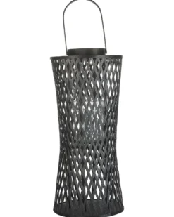 Lanterne MACTAN Bambus 58 cm Sort