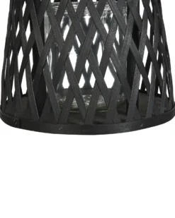 Lanterne MACTAN Bambus 38 cm Sort