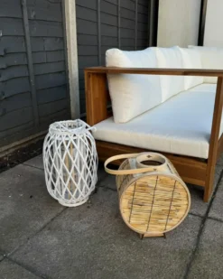 Lanterne MAURITIUS Piletræ 40 cm Hvid