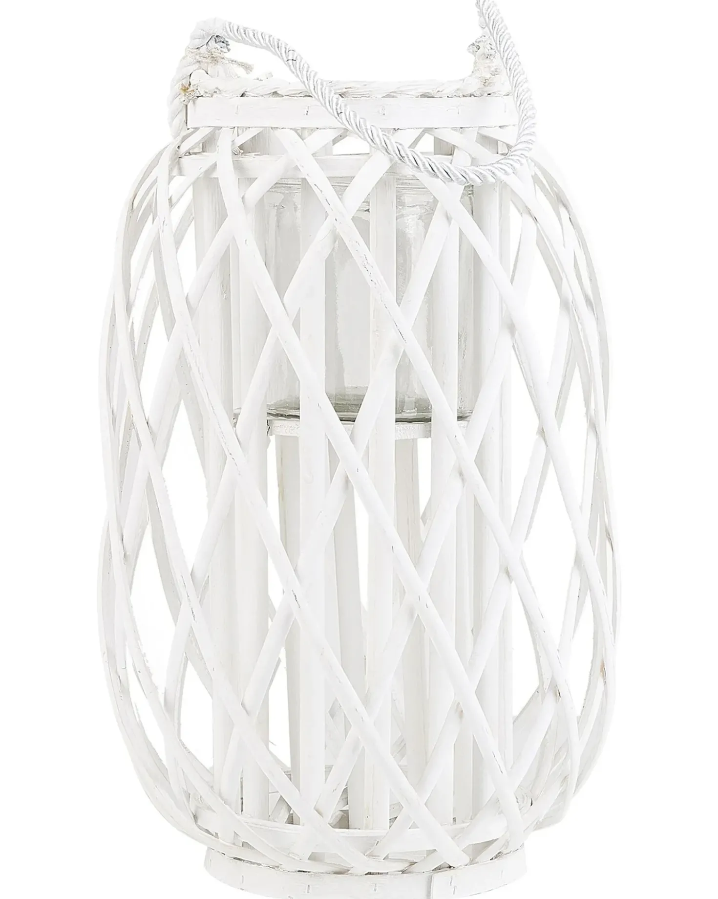 Lanterne MAURITIUS Piletræ 40 cm Hvid