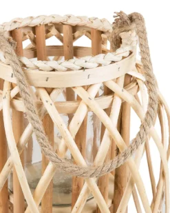 Lanterne MAURITIUS Piletræ 40 cm Naturlig