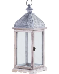 Lanterne SAMAR Fyretræ 47 cm Hvid