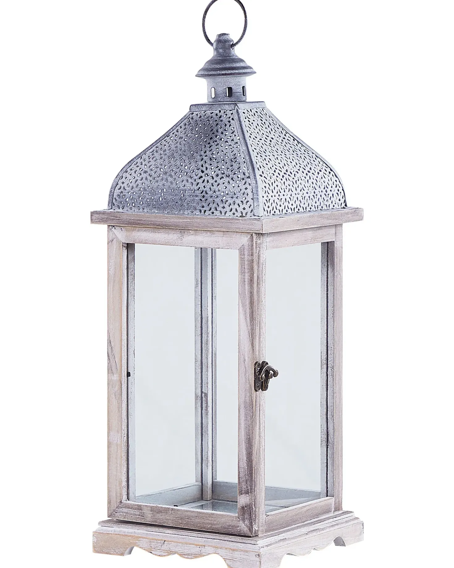 Lanterne SAMAR Fyretræ 47 cm Hvid