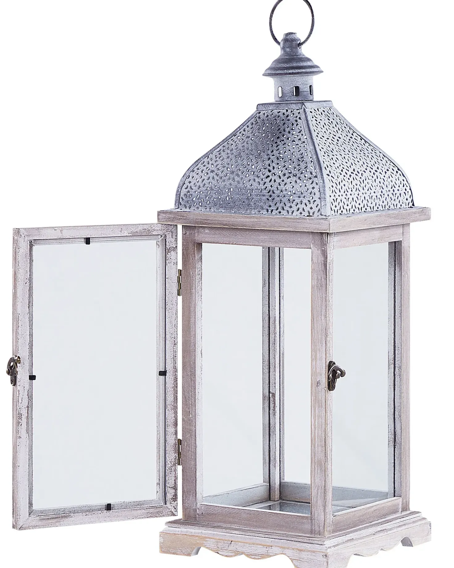 Lanterne SAMAR Fyretræ 47 cm Hvid