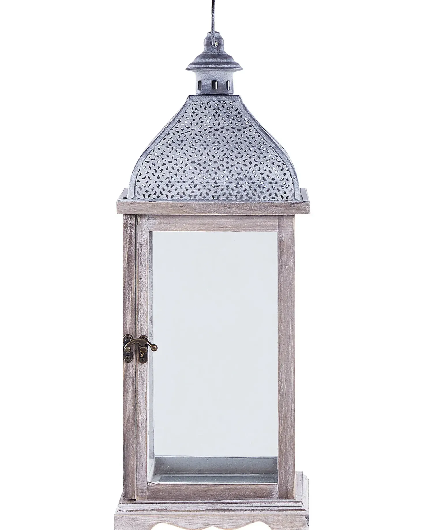 Lanterne SAMAR Fyretræ 47 cm Hvid