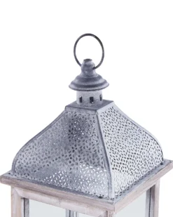 Lanterne SAMAR Fyretræ 47 cm Hvid