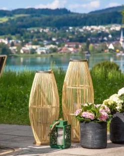 Lanterne TAHITI Bambus 72 cm Naturlig