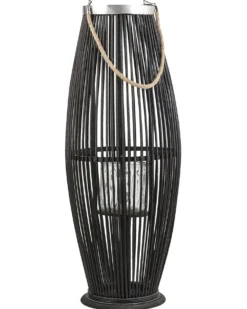 Lanterne TAHITI Bambus 72 cm Sort