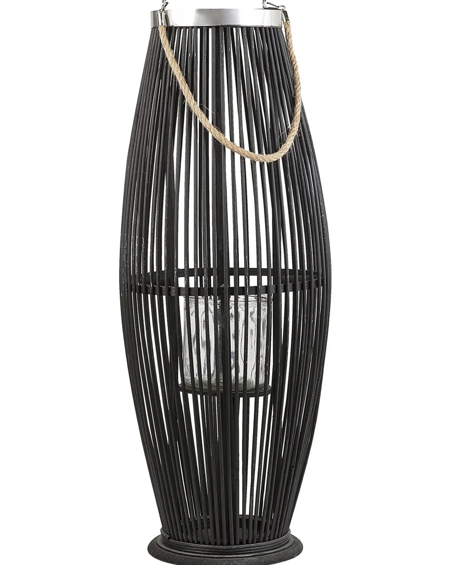 Lanterne TAHITI Bambus 72 cm Sort