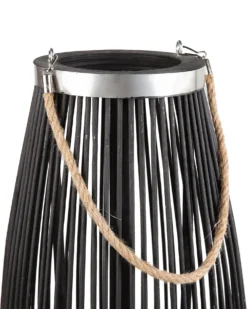 Lanterne TAHITI Bambus 84 cm Sort