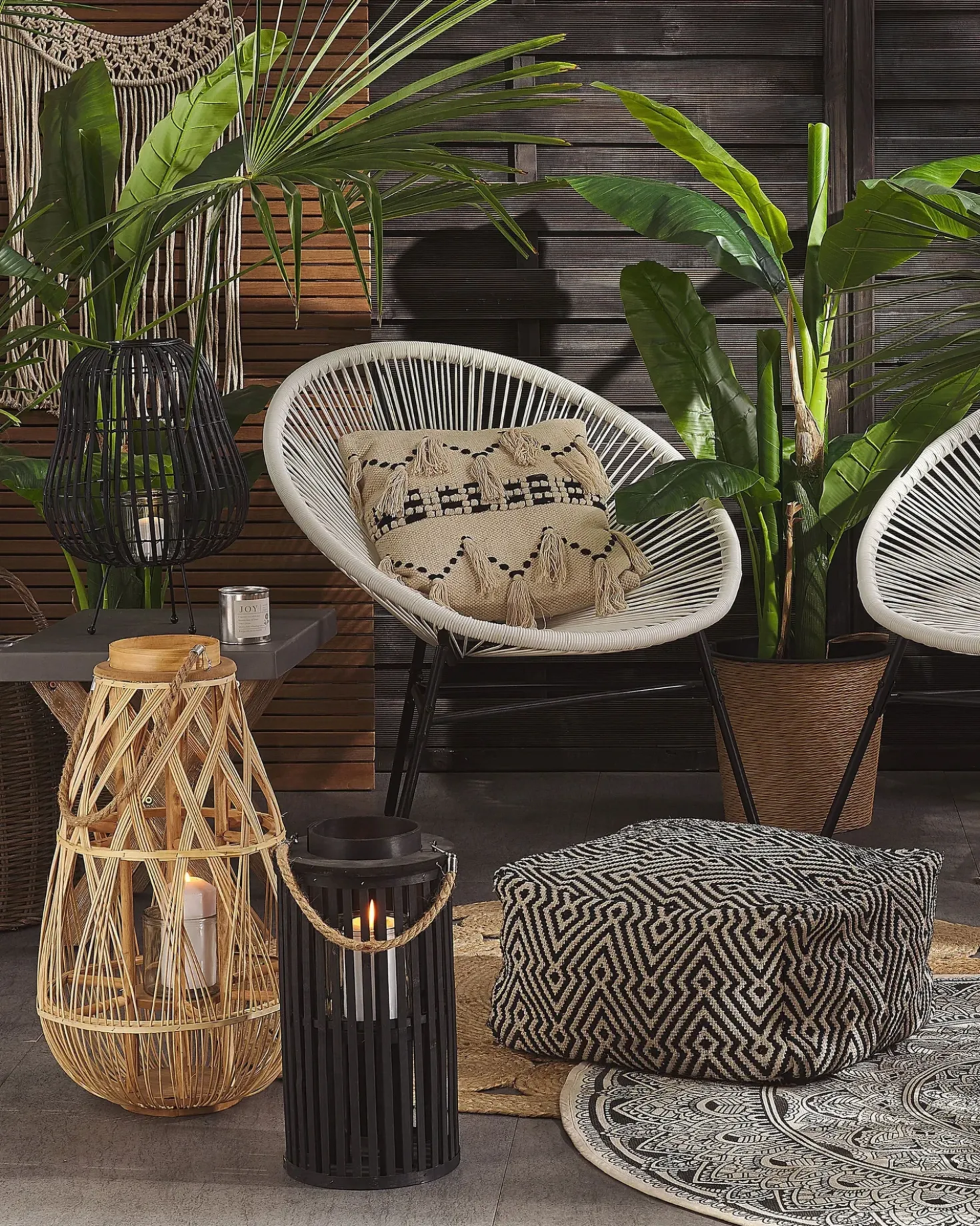 Lanterne TONGA Bambus 56 cm Naturlig