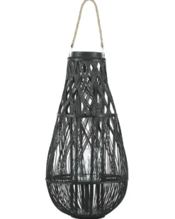 Lanterne TONGA Bambus 77 cm Sort