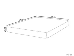 Latex-madras med lommefjedre DAYDREAM H3/4 Fast 180 x 200 cm
