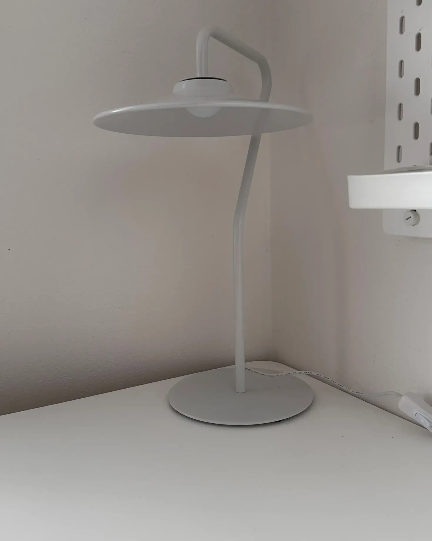 LED bordlampe GALETTI Metal Hvid