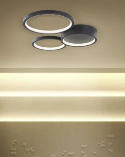 LED loftslampe AGNAT Metal Sort