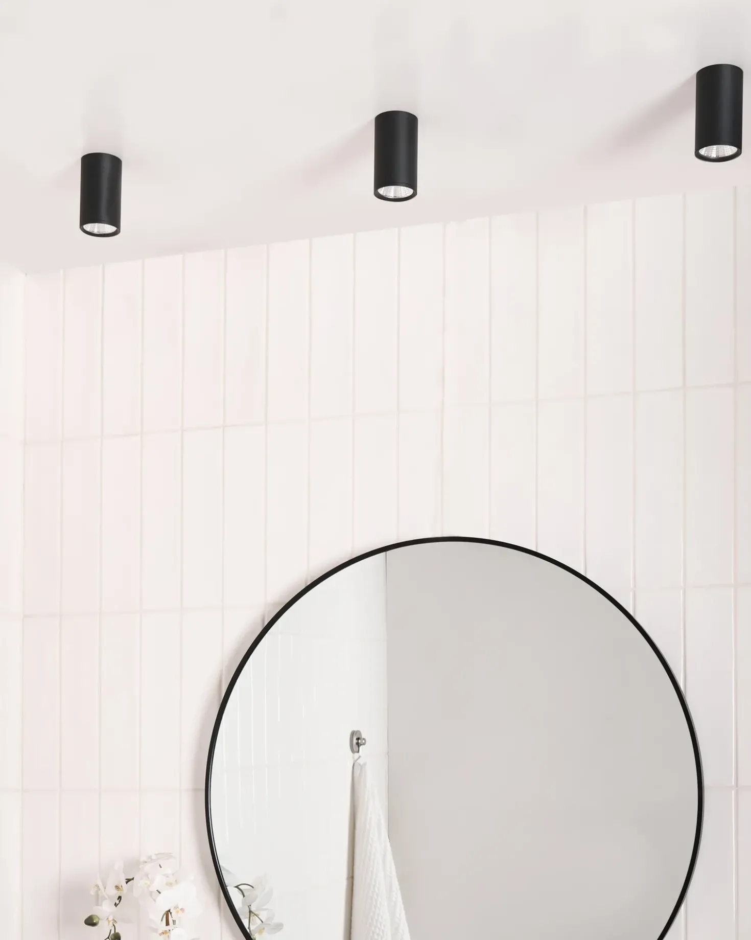 LED loftslampe BARCALA Metal Sort