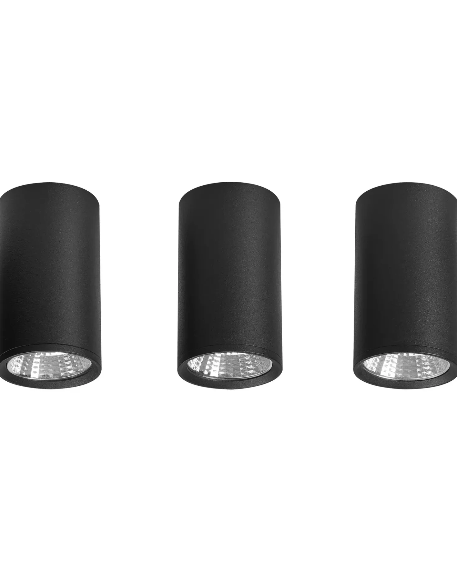 LED loftslampe BARCALA Metal Sort