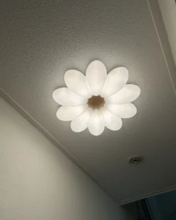 LED loftslampe Blomst TINAU Hvid