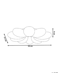 LED loftslampe Blomst TINAU Hvid